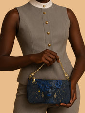 Midnight Bluebonnet Classic Zip Pochette QR0XD300