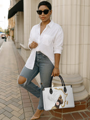 Sacred Continent Premium Leather Handbag QR0TD334