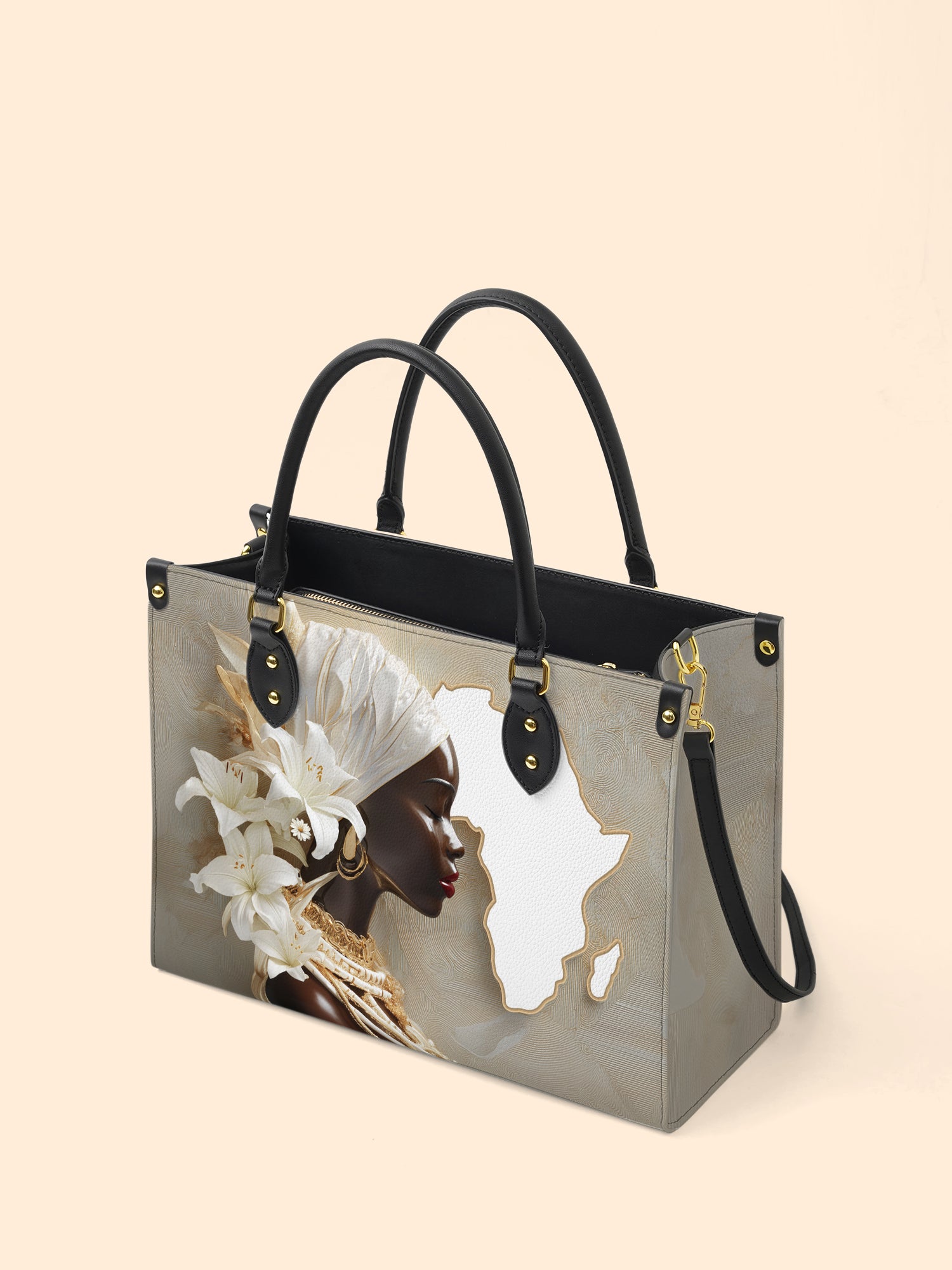 African Brilliance Premium Leather Handbag QR0XD536