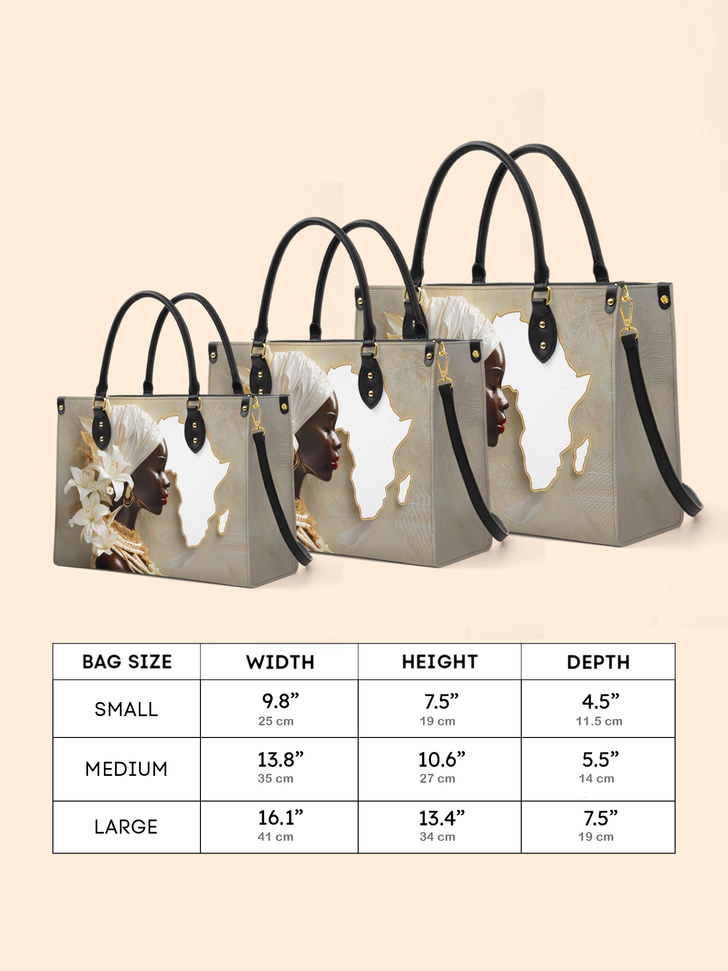 African Brilliance Premium Leather Handbag QR0XD536