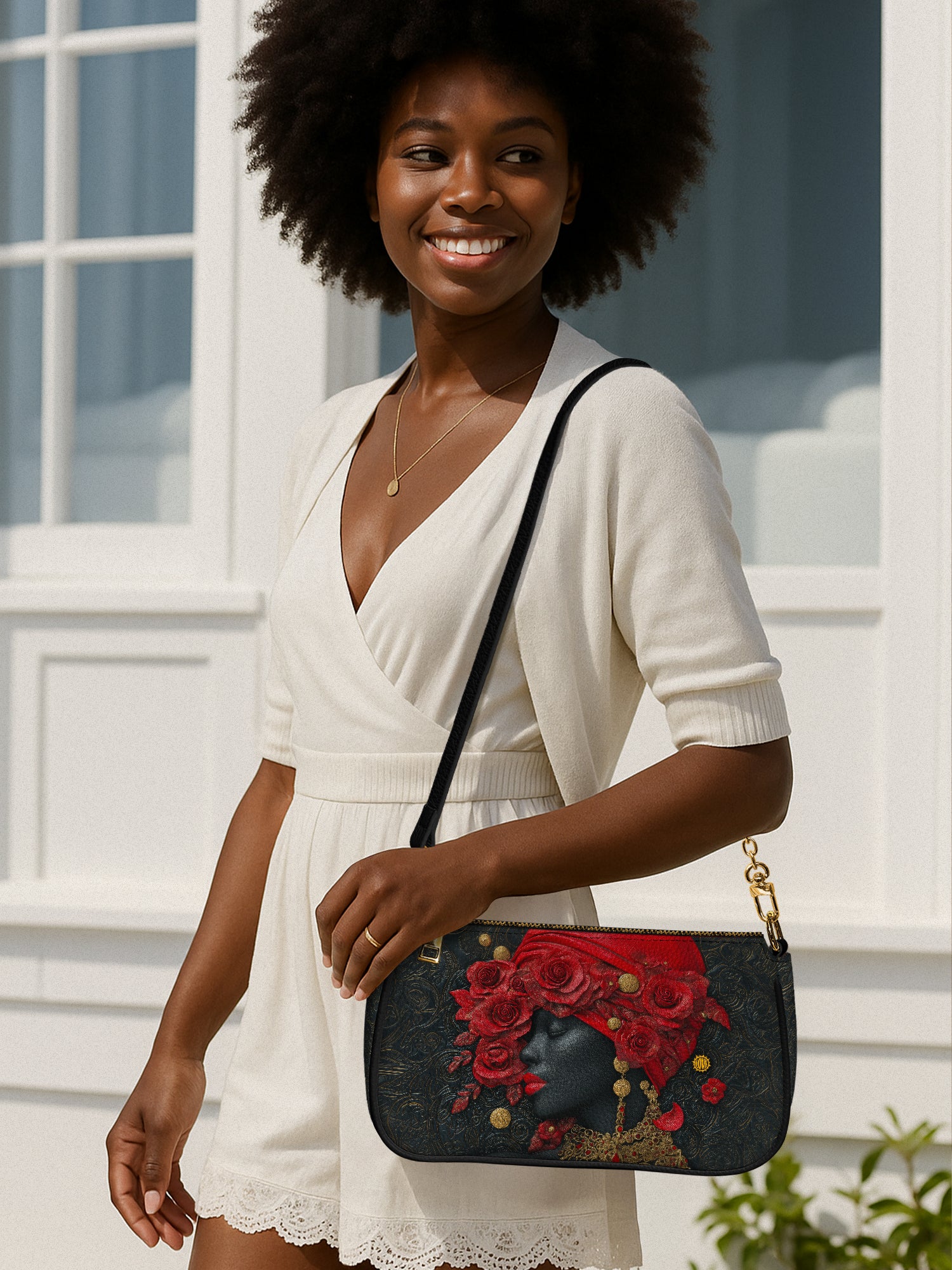 Scarlet Rose Inferno Classic Zip Pochette QR0XD302