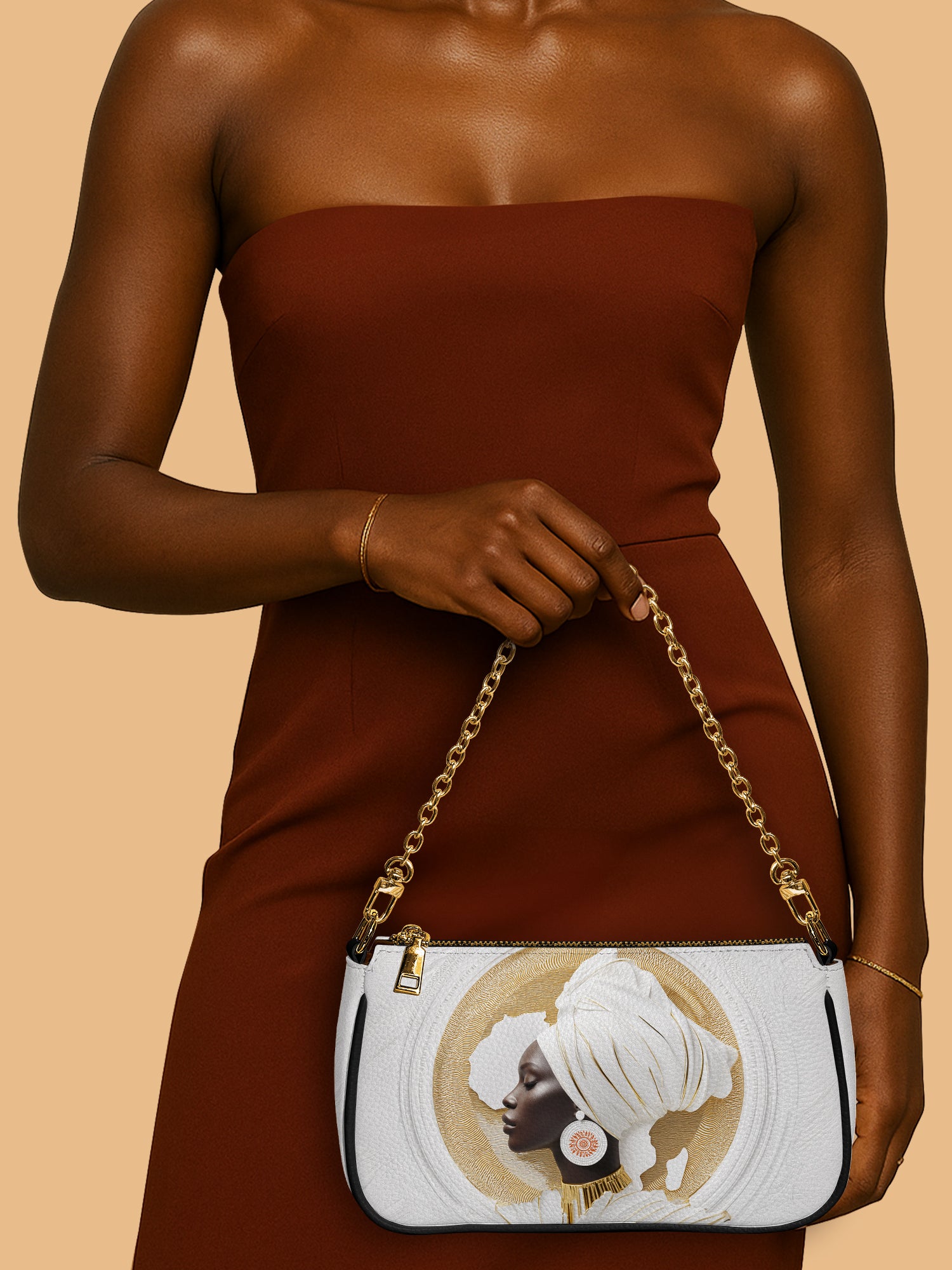 Motherland White Classic Zip Pochette QR0TD333