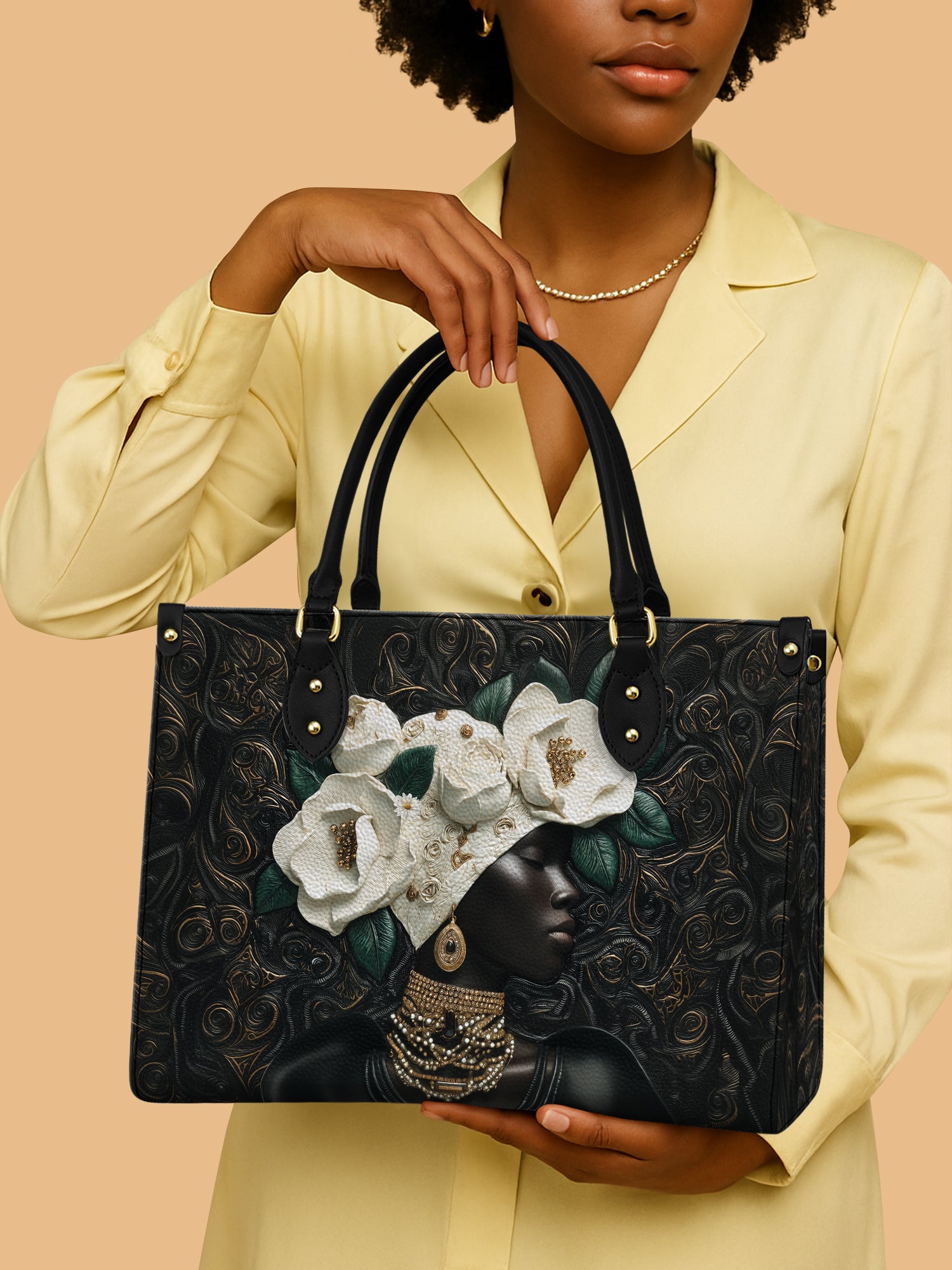 Cherokee Rose Aura Premium Leather Handbag QR0XD289