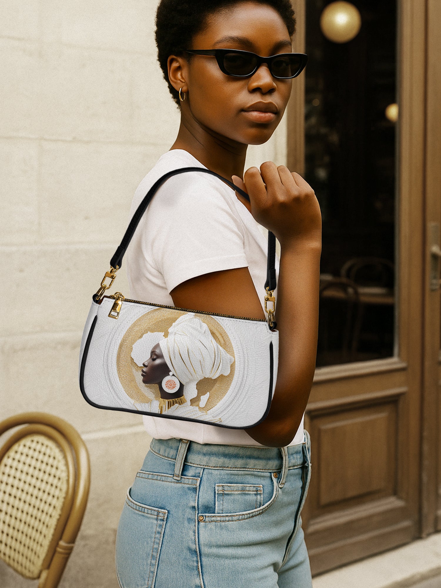 Motherland White Classic Zip Pochette QR0TD333