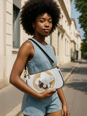 Motherland White Classic Zip Pochette QR0TD333