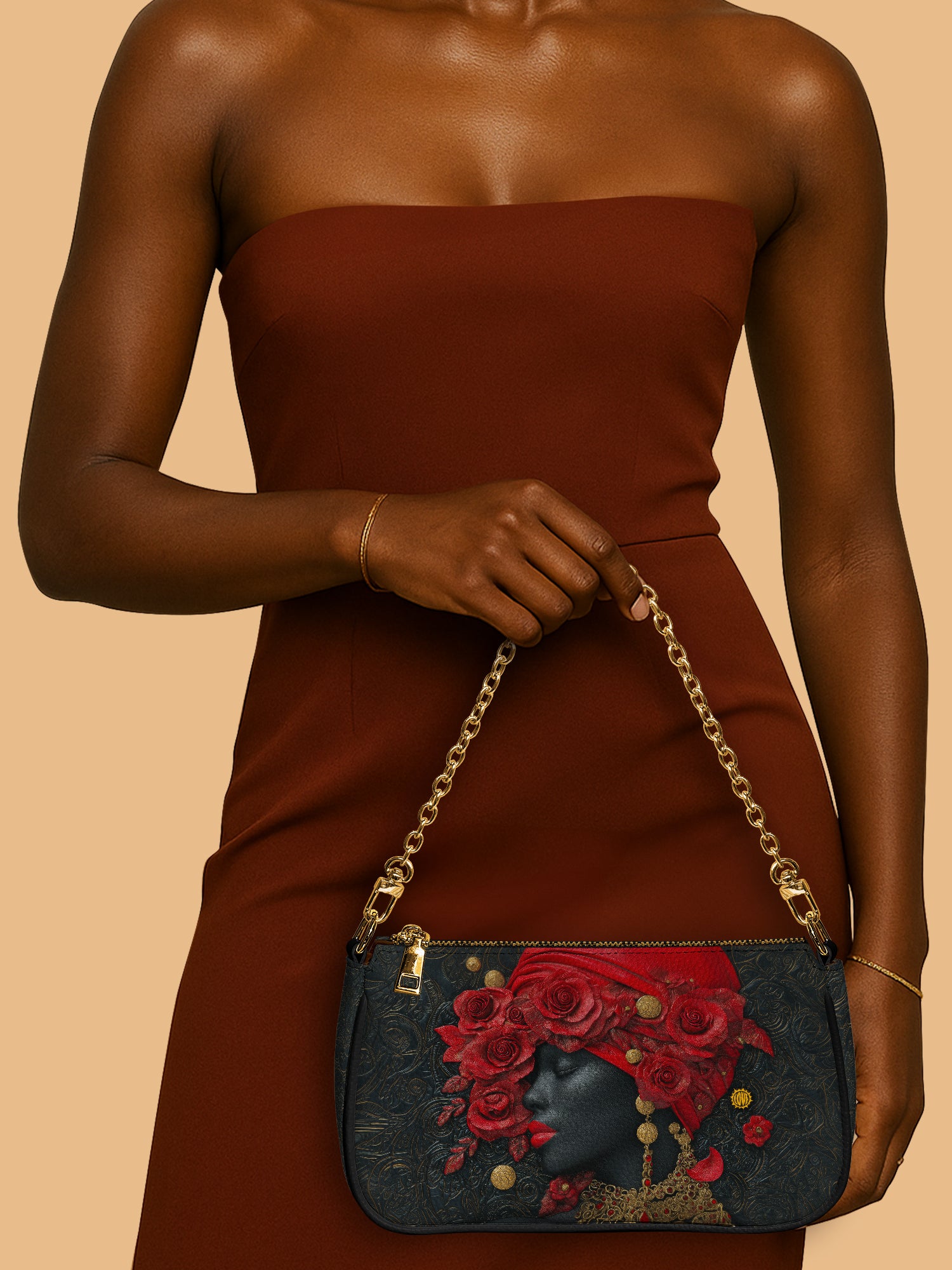 Scarlet Rose Inferno Classic Zip Pochette QR0XD302