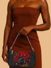 Scarlet Rose Inferno Classic Zip Pochette QR0XD302