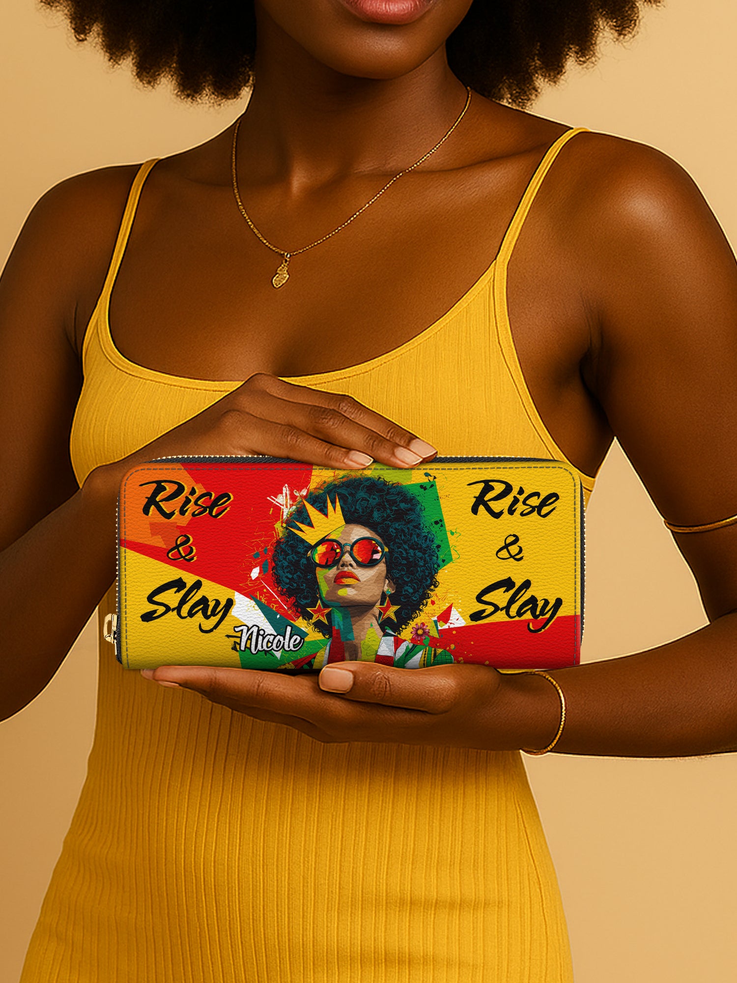 Rise And Slay Slimline Zippy Wallet