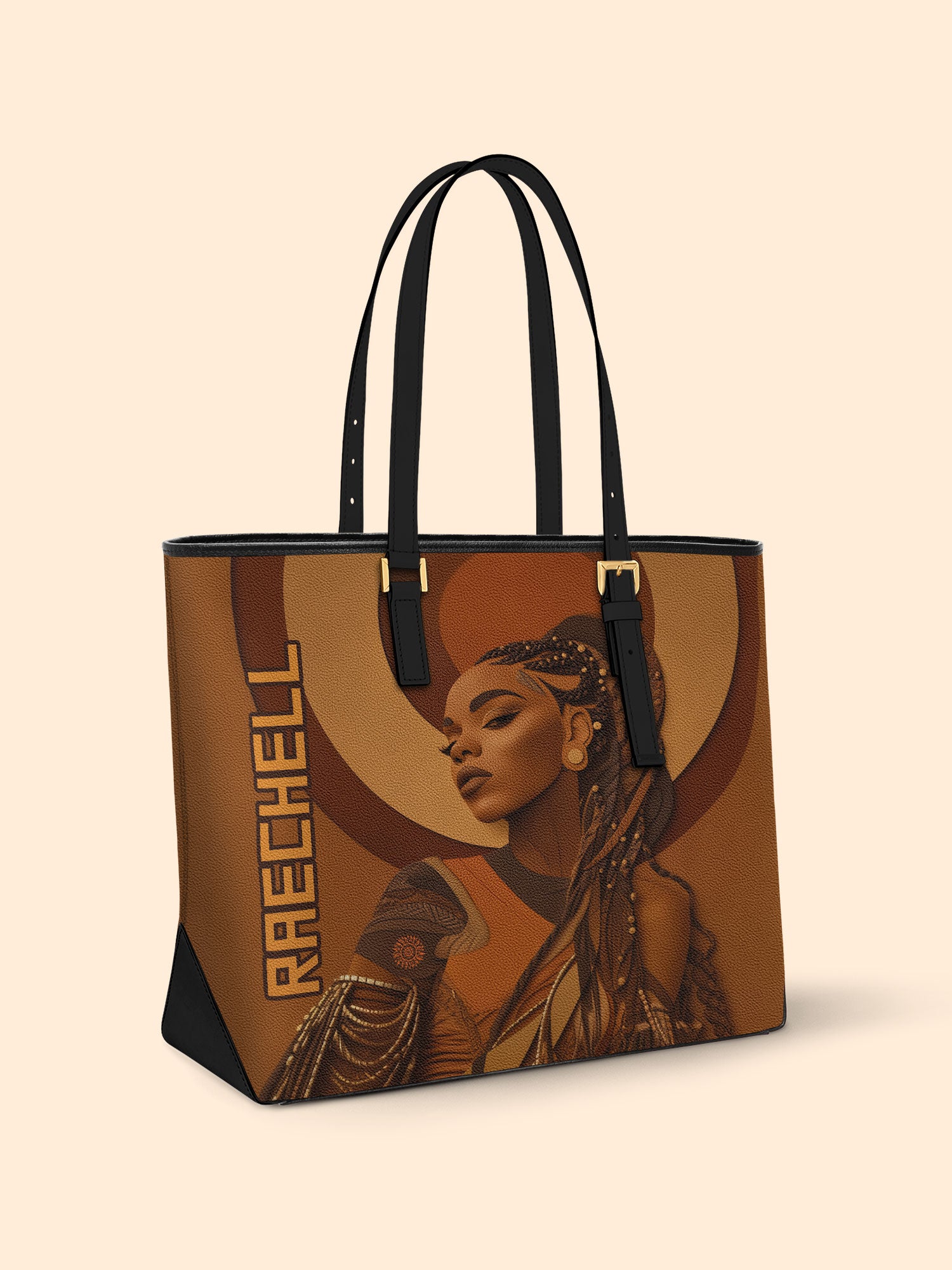 Empress of Locs Sleek Leather Tote