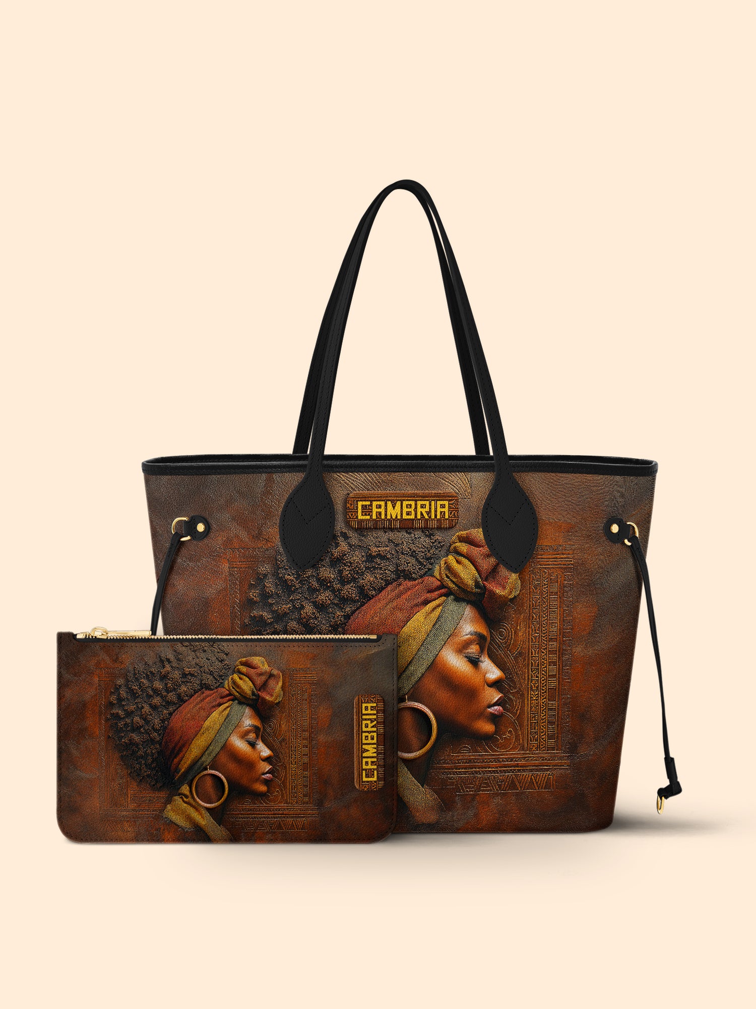 Afro-Elegance Classic Shopper Tote
