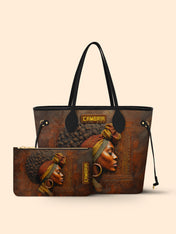 Afro-Elegance Classic Shopper Tote