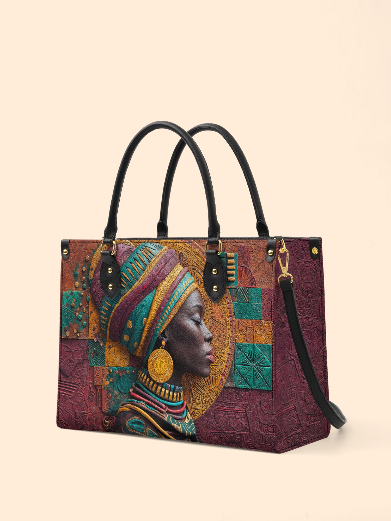 Patchwork Majesty Premium Leather Handbag QR0TV059