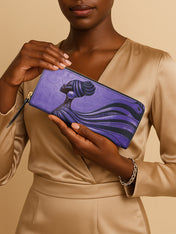 Violet Flow Slimline Zippy Wallet QR0XD442