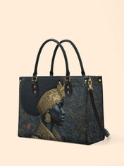 Ebony Sovereign Premium Leather Handbag QR0XD126