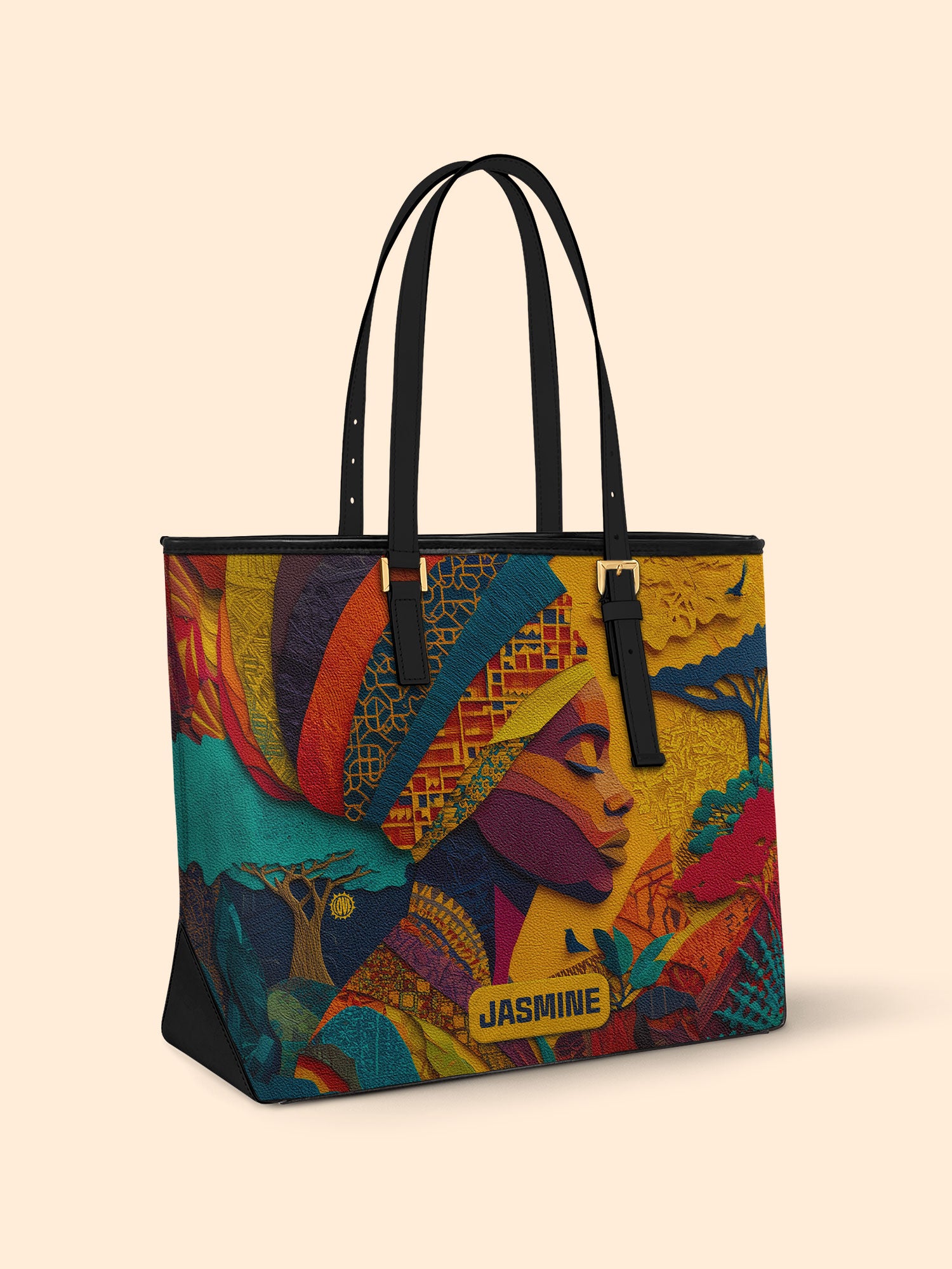 Soul Of Africa Sleek Leather Tote