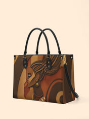 Crowned Braids Premium Leather Handbag QR0TD123