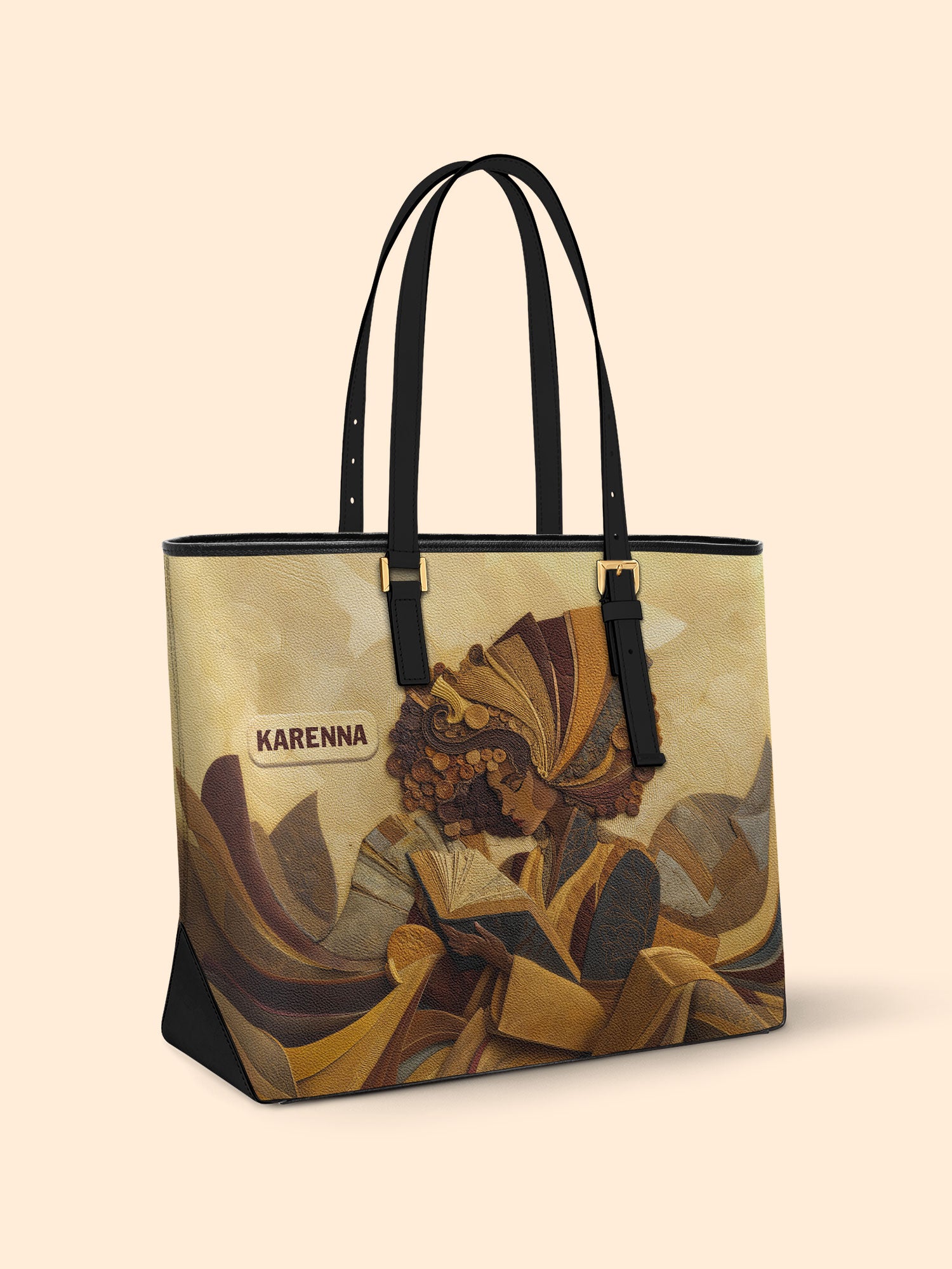 Literary Queen Sleek Leather Tote