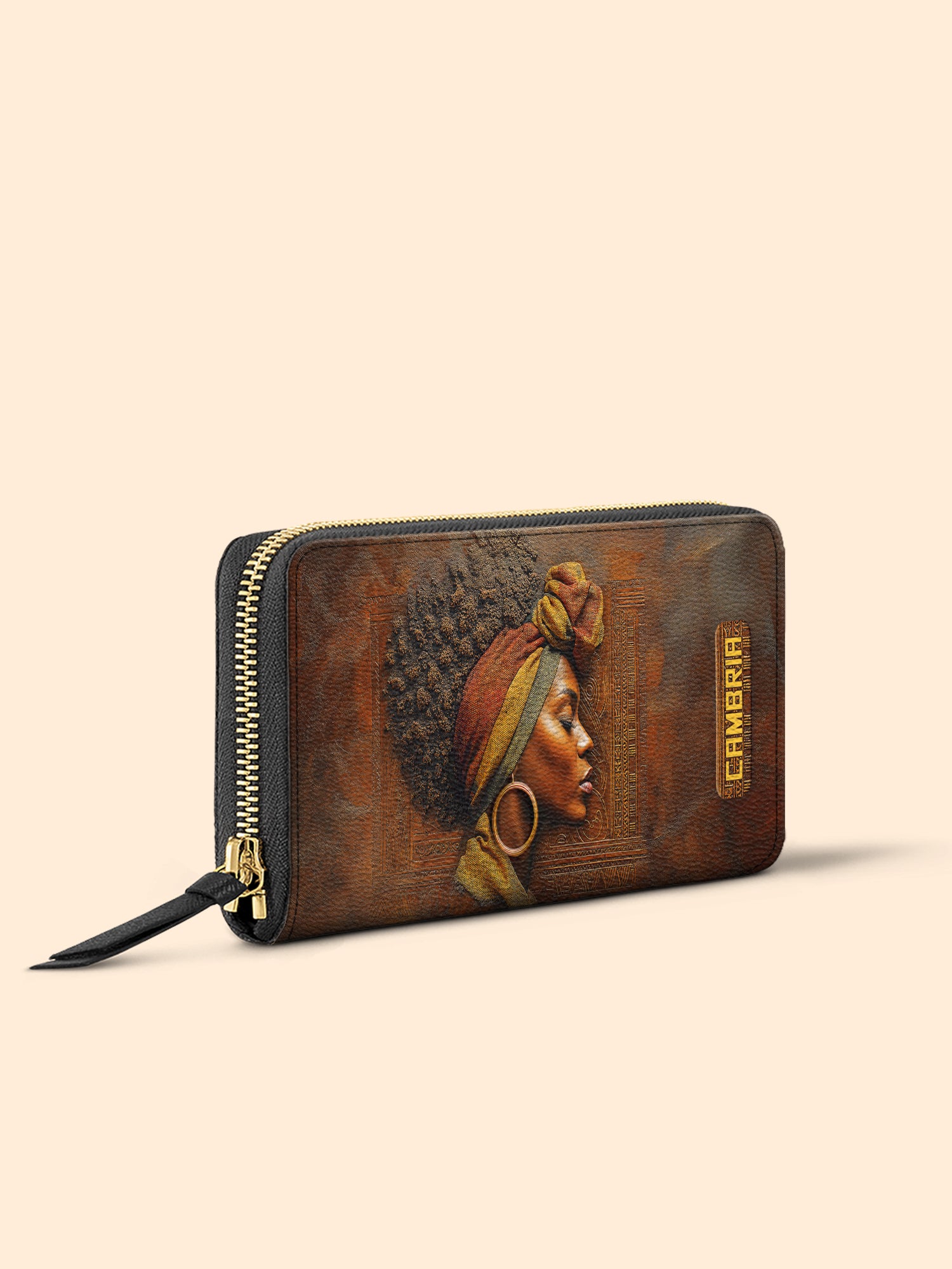 Afro-Elegance Slimline Zippy Wallet
