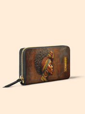 Afro-Elegance Slimline Zippy Wallet