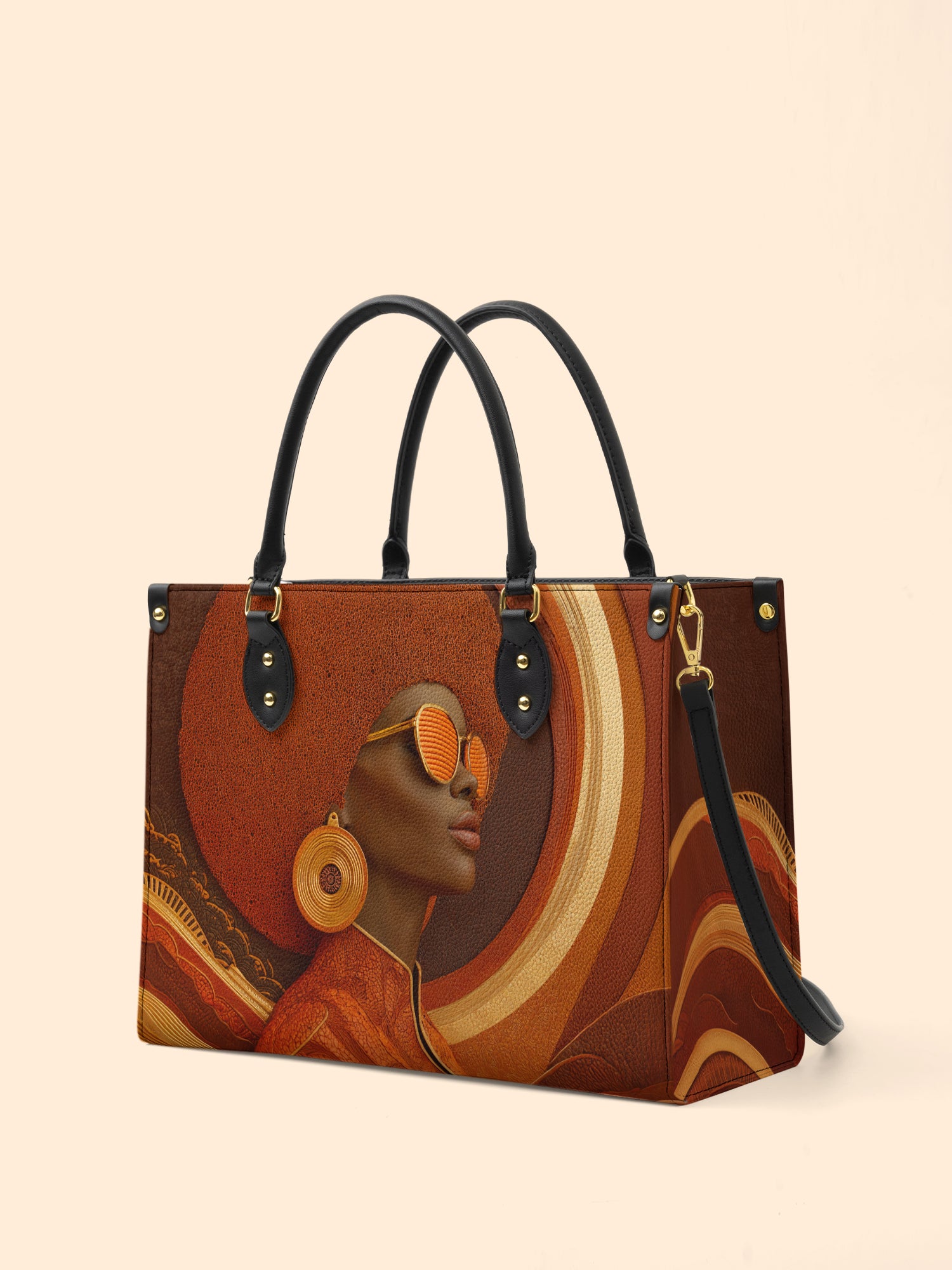 Fierce Frame Premium Leather Handbag QR0TD307