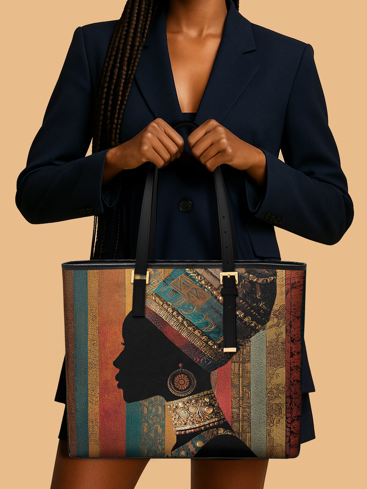 Brown Radiance Sleek Leather Tote QR0TV123