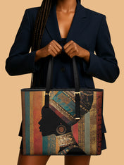 Brown Radiance Sleek Leather Tote QR0TV123