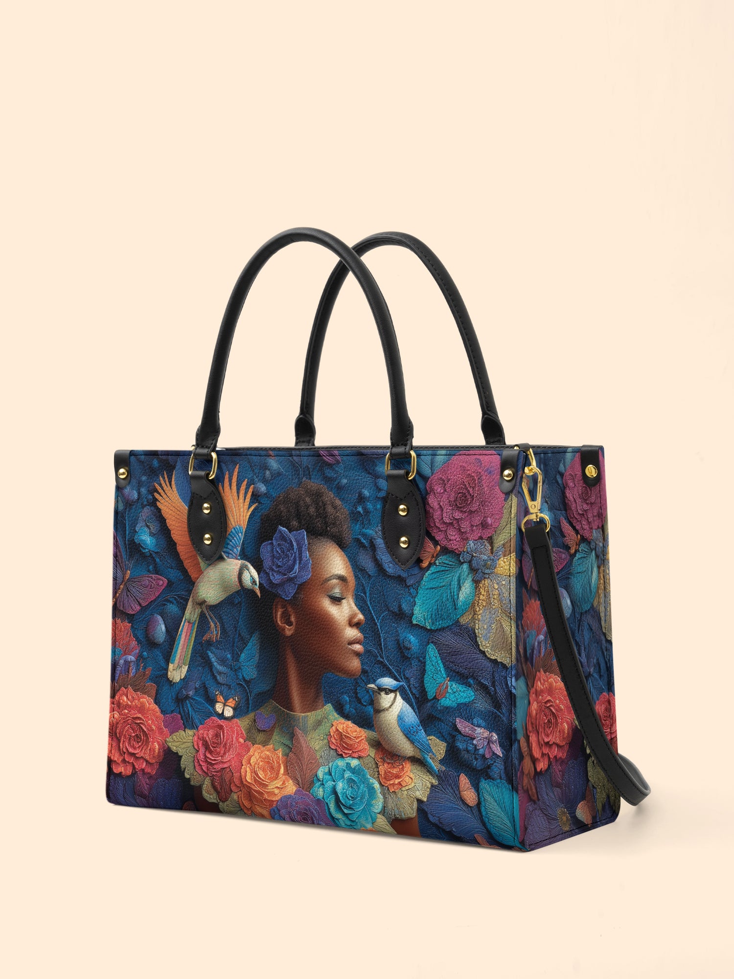 Blue Garden Premium Leather Handbag QR0XD230