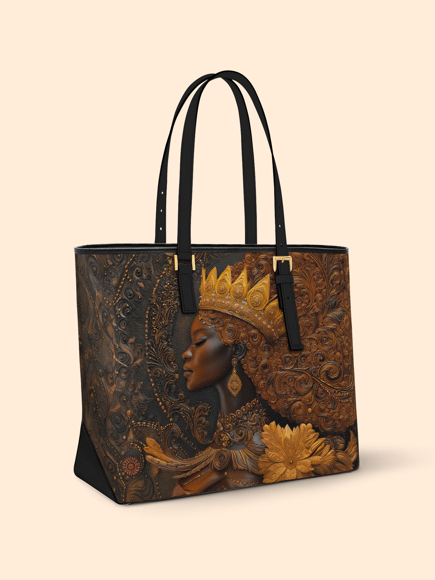 Queen Rising Sleek Leather Tote QR0XD122
