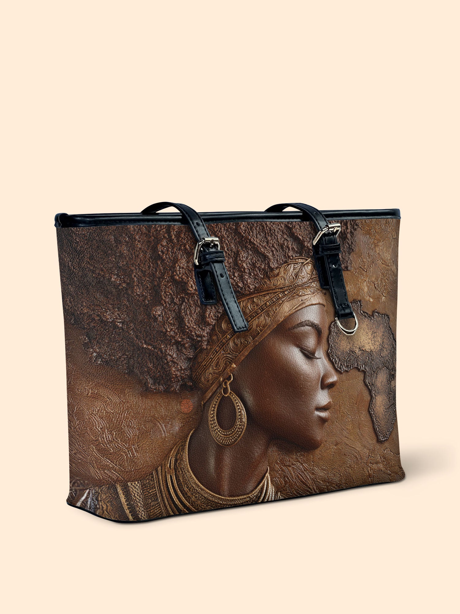 African Roots Leather Bucket Bag QR0TD421