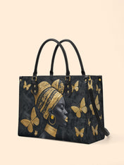 Wing Code Premium Leather Handbag QR0XD263