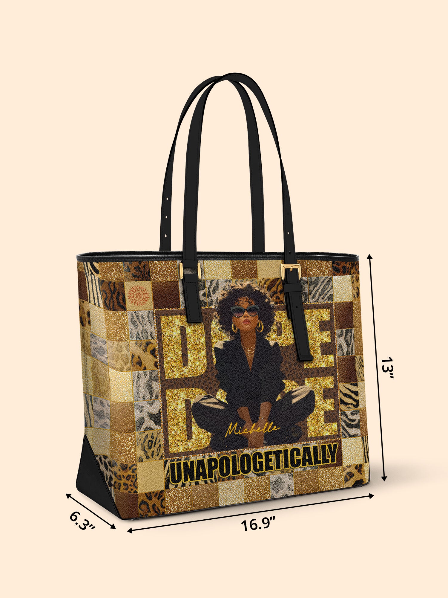 Unapologetically Dope Sleek Leather Tote