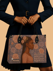 Rooted in Royalty Premium Leather Handbag
