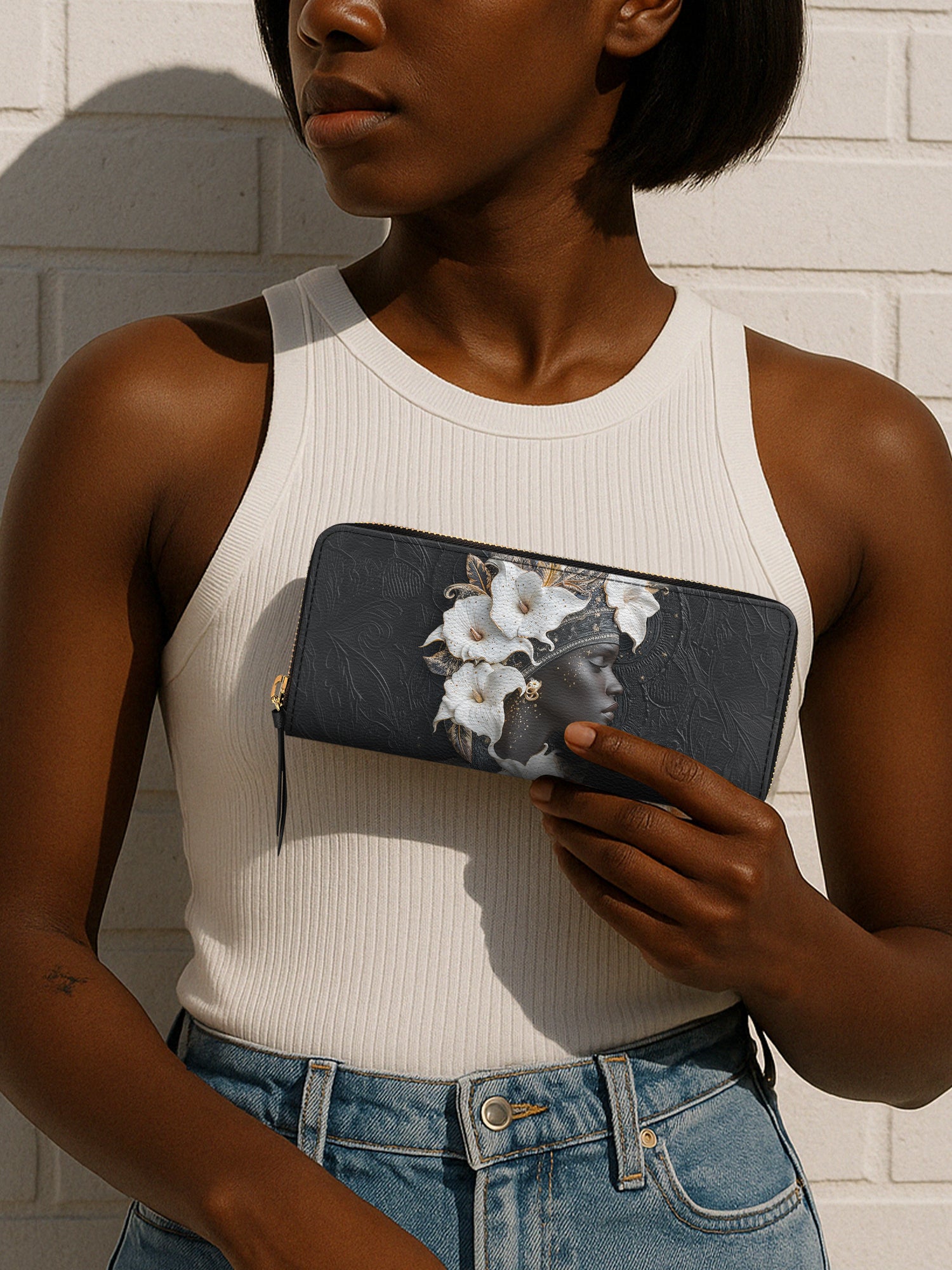 Noir Serenity Slimline Zippy Wallet QR0TD215