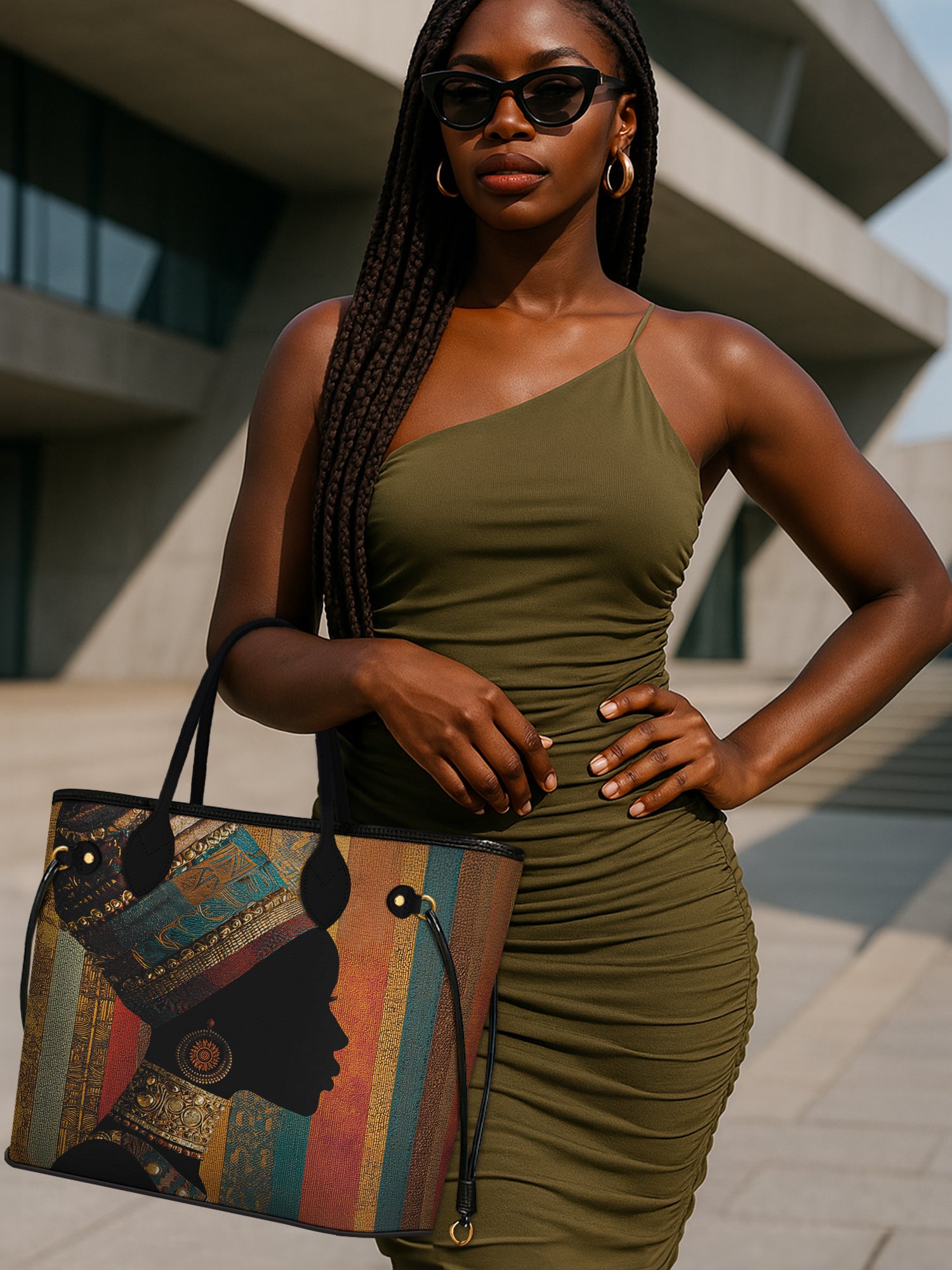 Brown Radiance Classic Shopper Tote QR0TV122