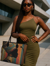 Brown Radiance Classic Shopper Tote QR0TV122