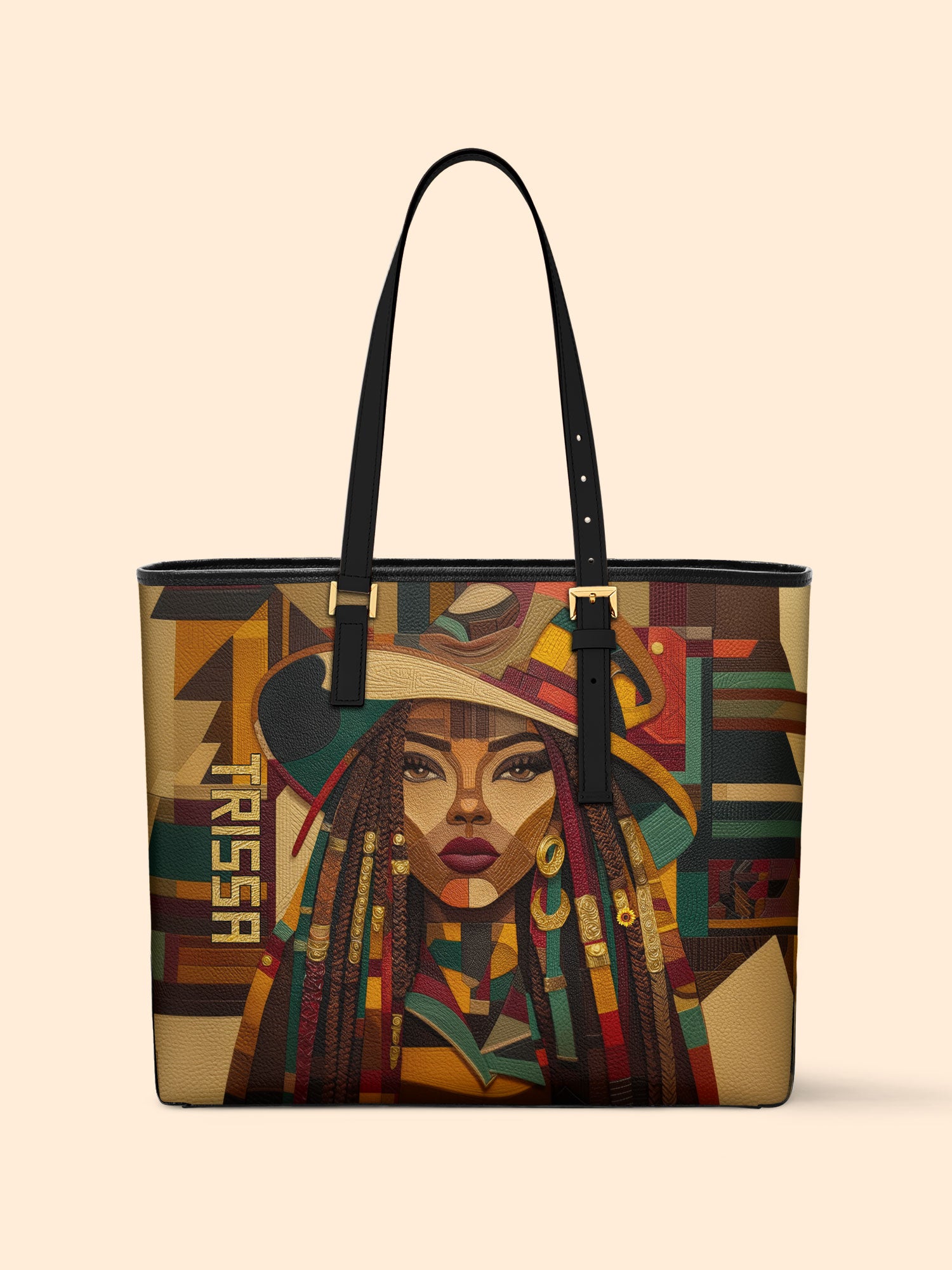 Colorful Majesty Sleek Leather Tote
