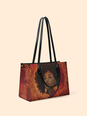 Noir Bloom Premium Leather Handbag QR0XD236