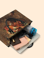 Floral Goddess Premium Leather Handbag QR0TV043