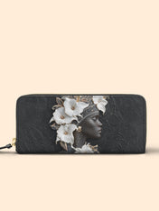 Noir Serenity Slimline Zippy Wallet QR0TD215