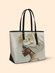 Pearl Serenity Sleek Leather Tote QR0TV116