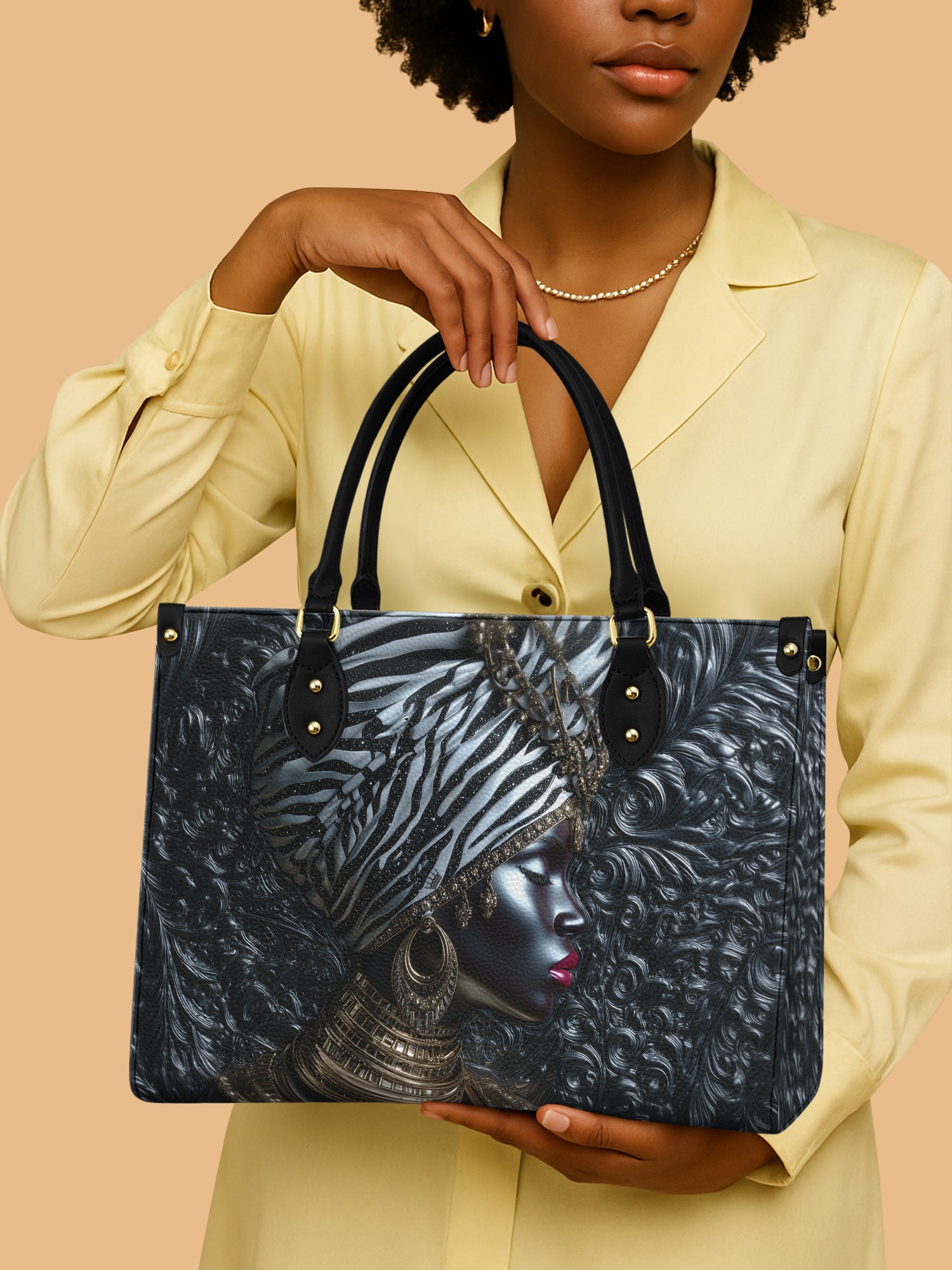 Afri Jewel Premium Leather Handbag QR0XD459