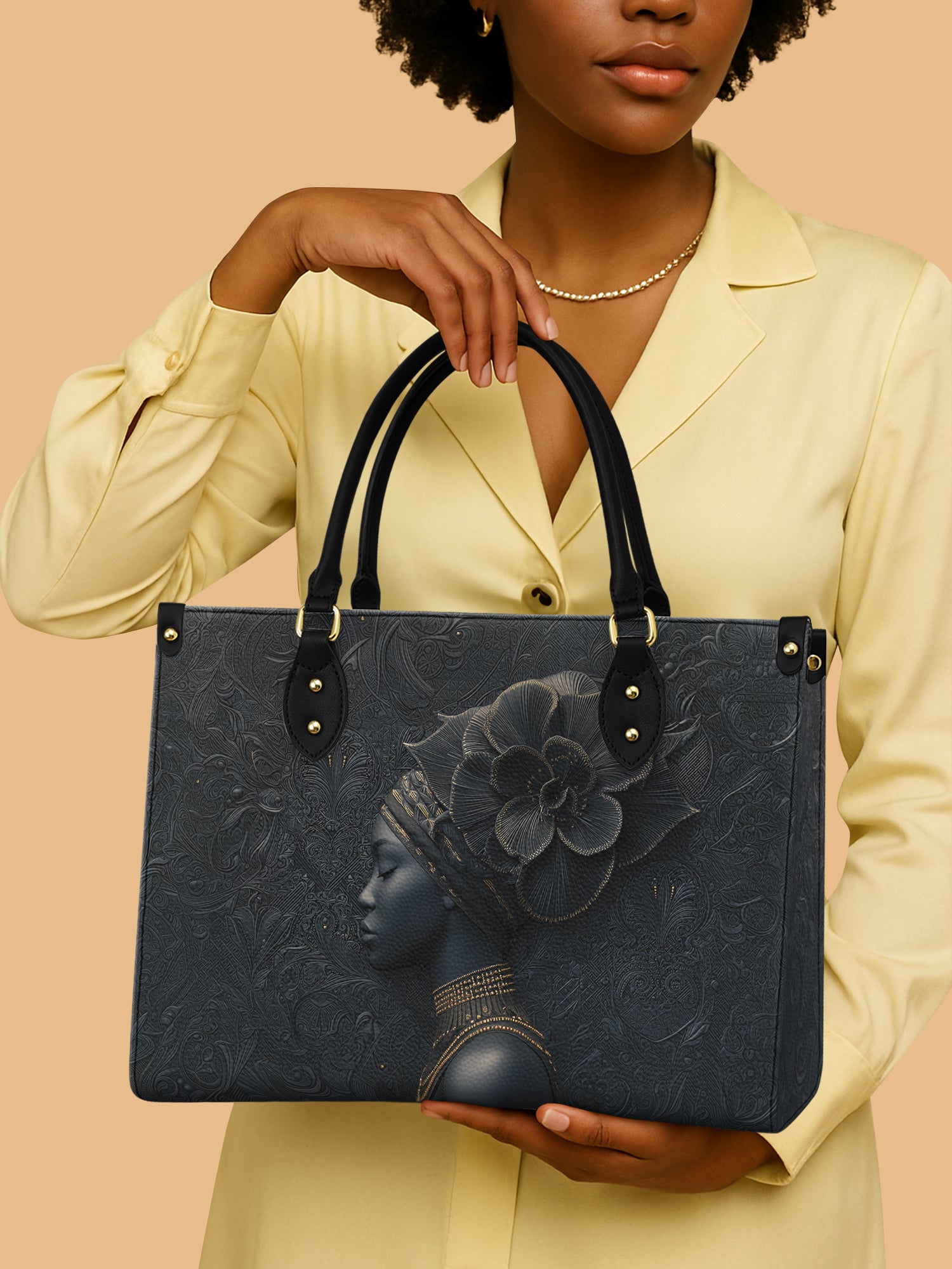 Shadow Orchid Premium Leather Handbag QR0TV147