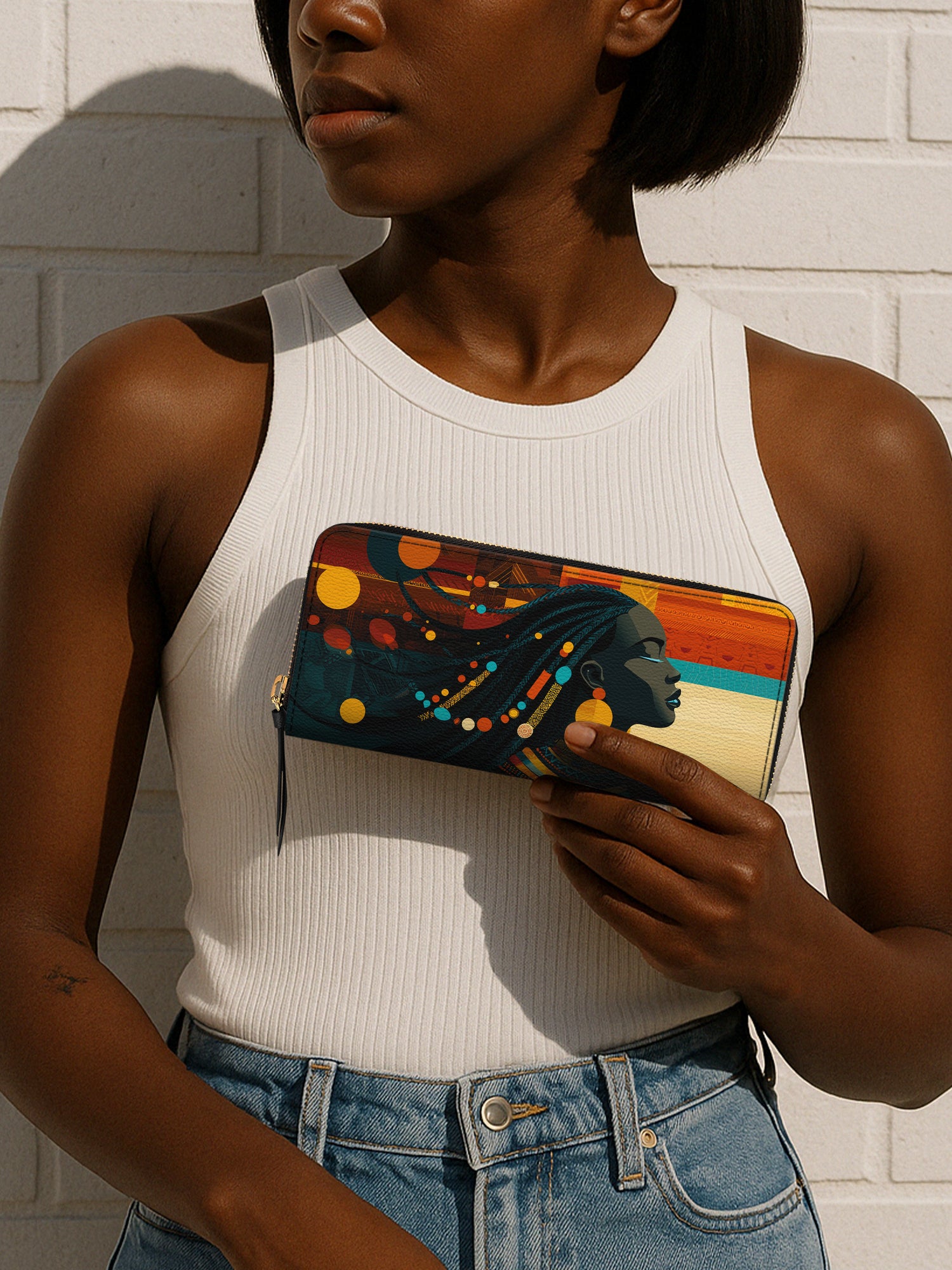 Ebony Horizon Slimline Zippy Wallet QR0TV181