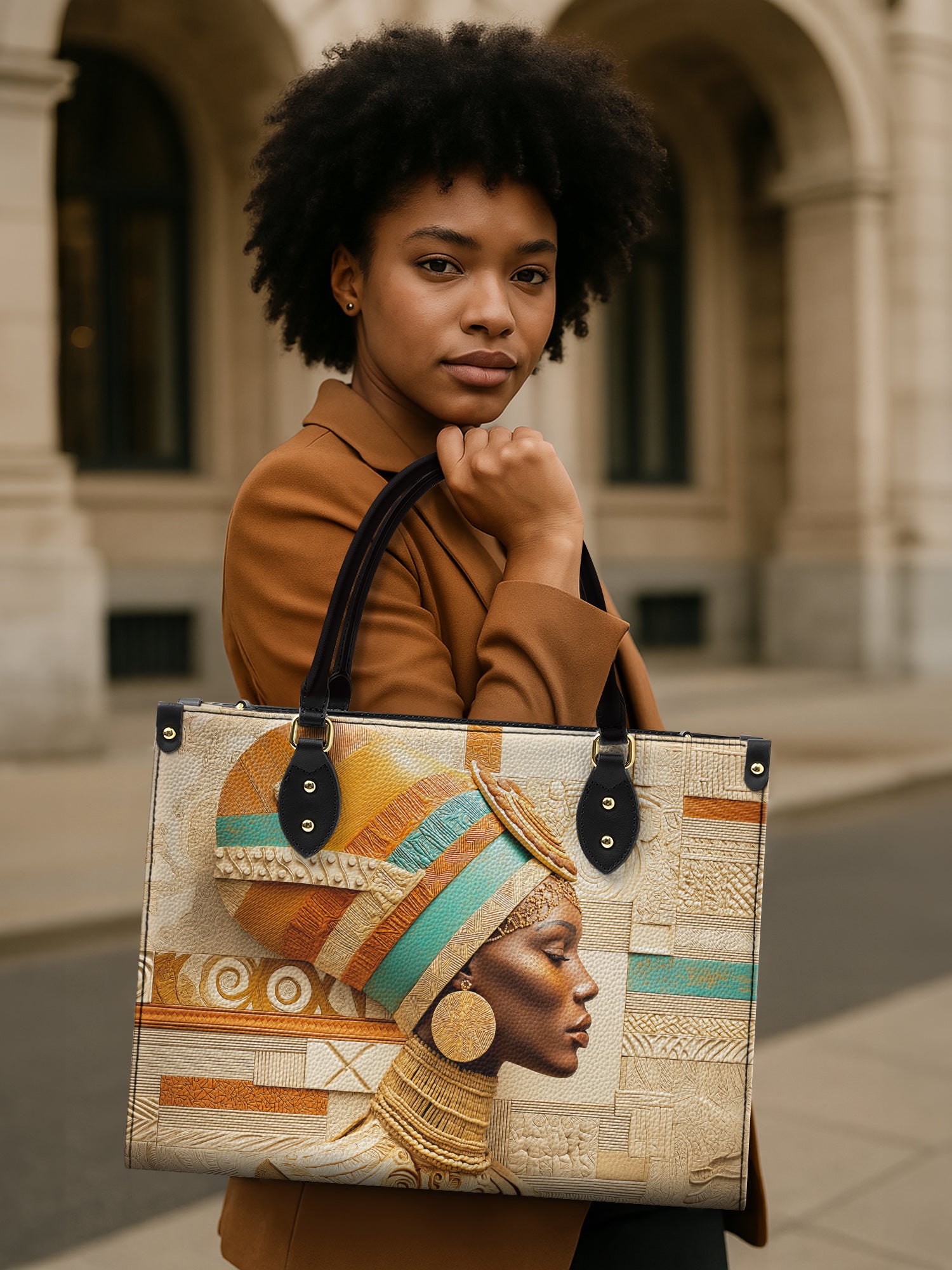 Sahara Majesty Premium Leather Handbag QR0TV061