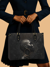 Onyx Soul Premium Leather Handbag QR0TD281