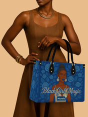 Black Girl Magic Premium Leather Handbag