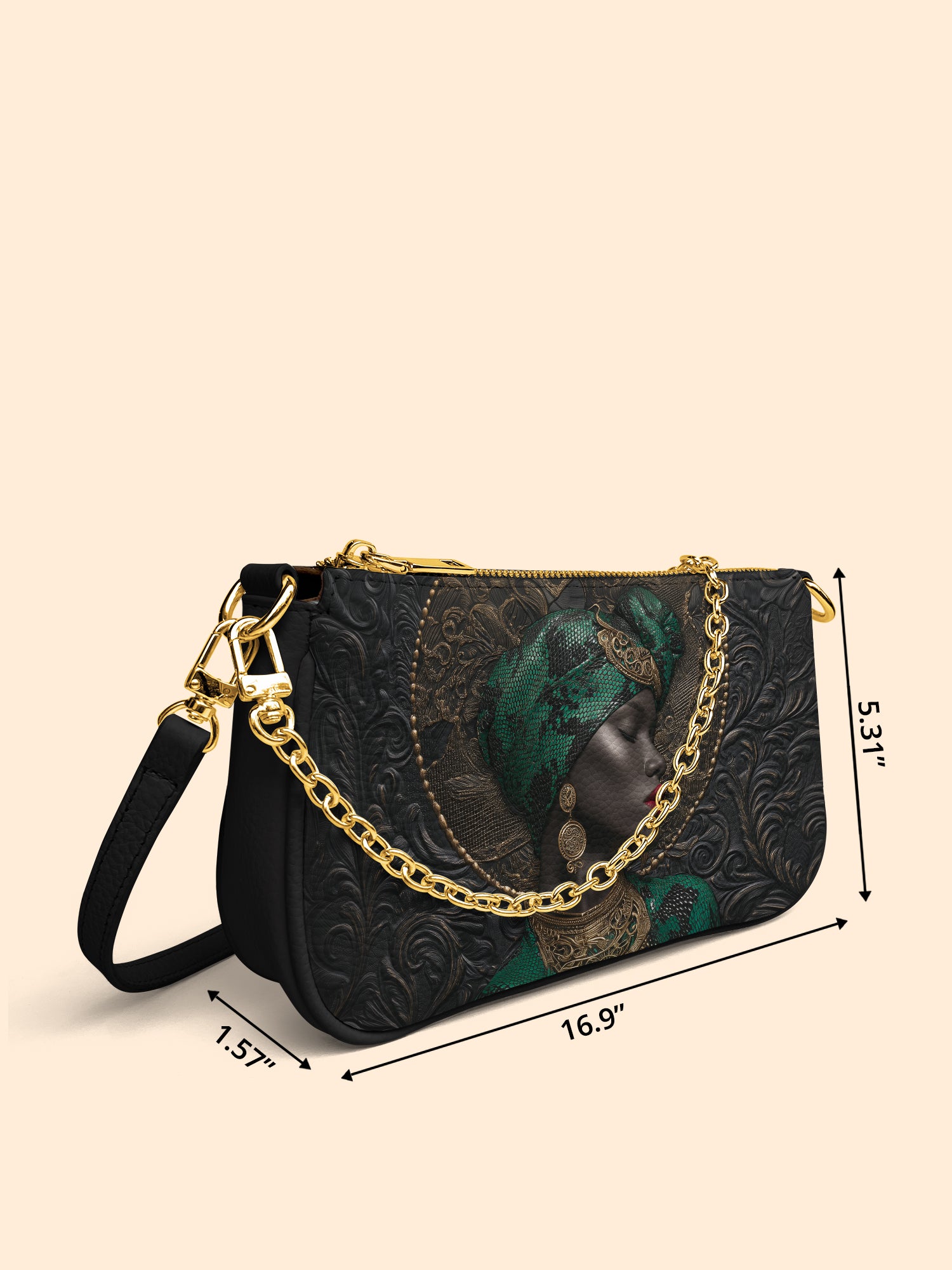 African Serpent Classic Zip Pochette QR0XD473