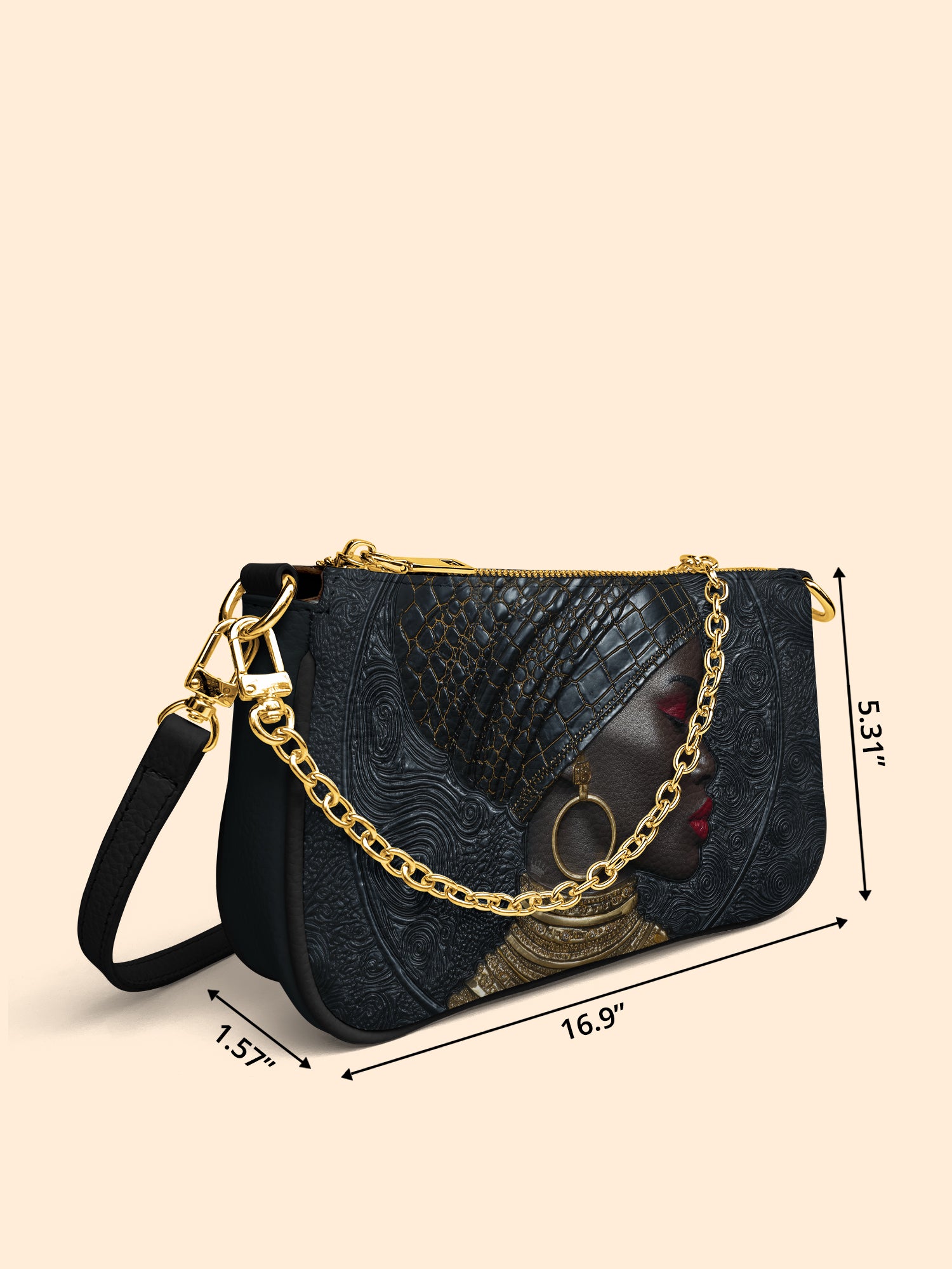 Artistry of Africa Classic Zip Pochette QR0XD474
