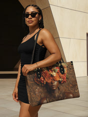 Floral Goddess Premium Leather Handbag QR0TV043