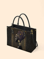 Golden Veil Premium Leather Handbag QR0TV164